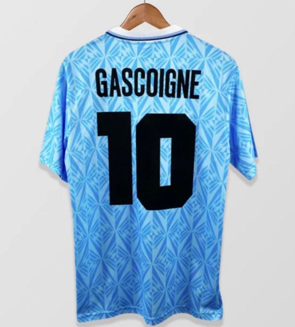 Lazio Retro Football Shirt Gascoigne (Home)