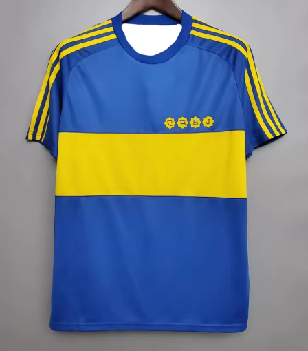 Boca Juniors Retro Home Football Shirt